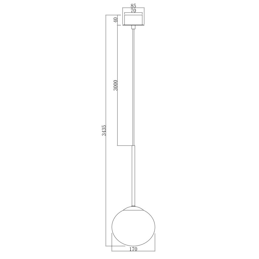 Ondaluce - Pendel på ledning JEWEL 1xE14/10W/230V Ø 17 cm sort/røgfarvet