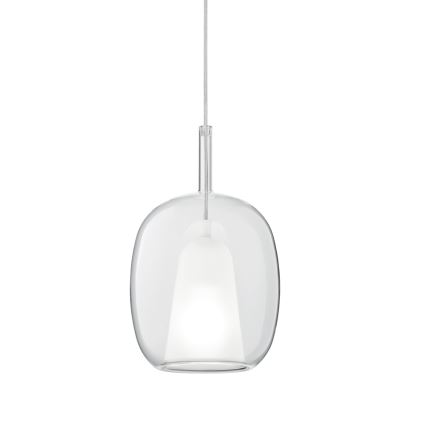 Ondaluce - Pendel på ledning THELMA 1xE27/15W/230V Ø 19,5 cm guld/klar