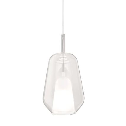 Ondaluce - Pendel på ledning THELMA 1xE27/15W/230V Ø 19 cm guldfarvet/gennemsigtig