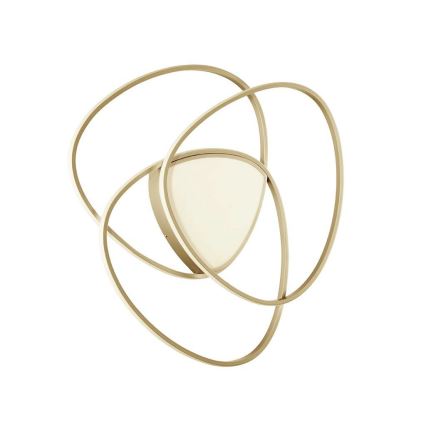 Ondaluce - ROSE LED dæmpbar loftlampe, 70 W, 230 V, 63 x 67 cm, guld