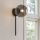 Ondaluce - Væglampe JEWEL 1xE14/10W/230V sort/røget sort