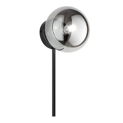 Ondaluce - Væglampe JEWEL 1xE14/10W/230V sort/røget sort