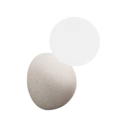 Ondaluce - Væglampe ROCK 1xG9/7W/230V beton/hvid