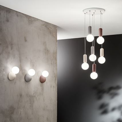 Ondaluce - Væglampe ROCK 1xG9/7W/230V beton/hvid