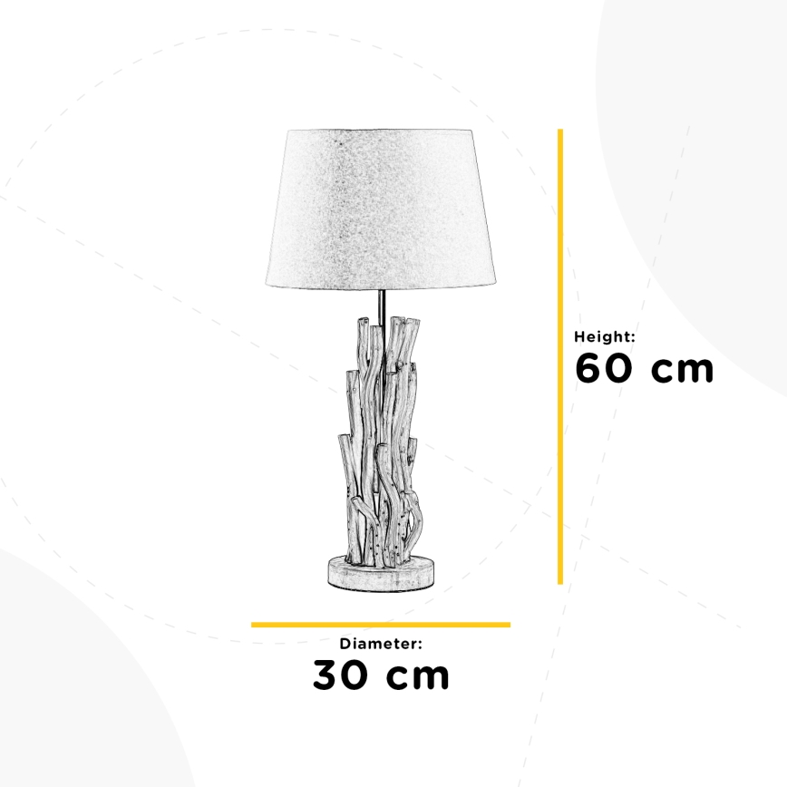 ONLI - Bordlampe AGAR 1xE27/22W/230V 60 cm