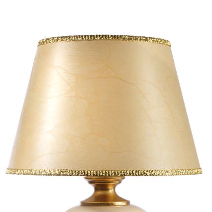 ONLI - Bordlampe AMADEUS 1xE27/15W/230V 72 cm beige/guldfarvet