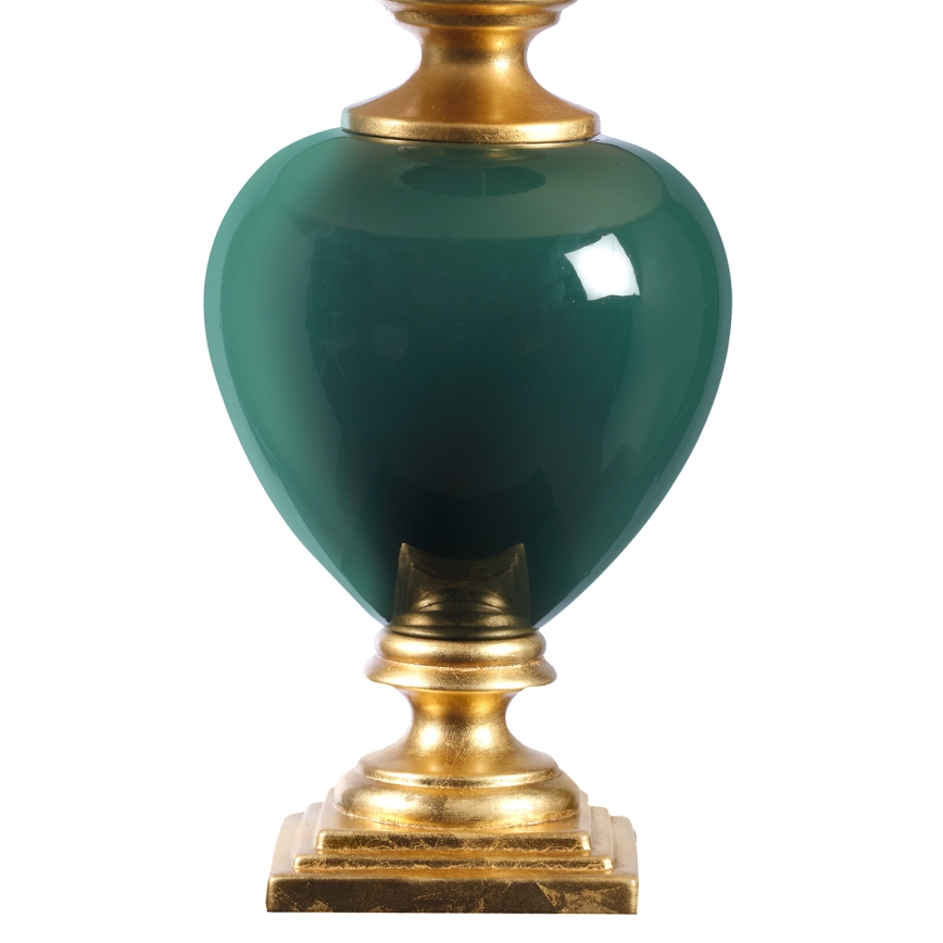 ONLI - Bordlampe AMADEUS 1xE27/15W/230V 72 cm grøn/guldfarvet