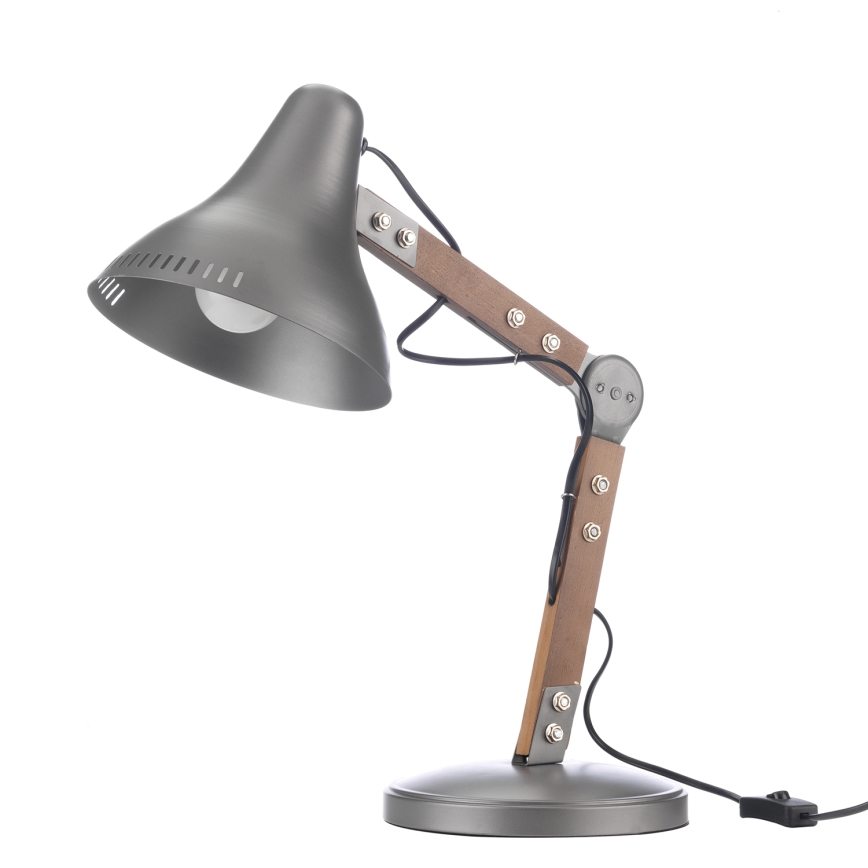 ONLI - Bordlampe ARCHITETTO 1xE27/22W/230V 62 cm grå/brun