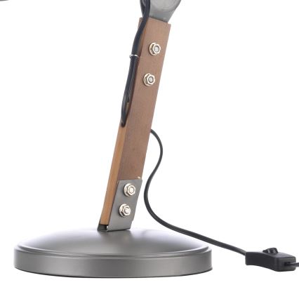 ONLI - Bordlampe ARCHITETTO 1xE27/22W/230V 62 cm grå/brun