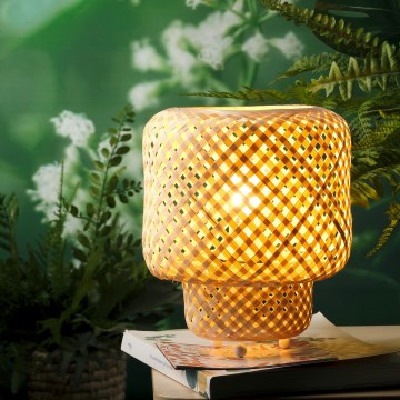 ONLI - Bordlampe BAMBOO 1xE27/22W/230V bambus