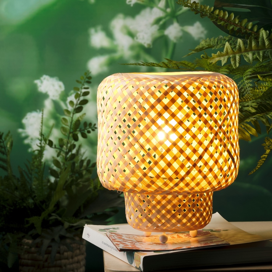 ONLI - Bordlampe BAMBOO 1xE27/22W/230V bambus