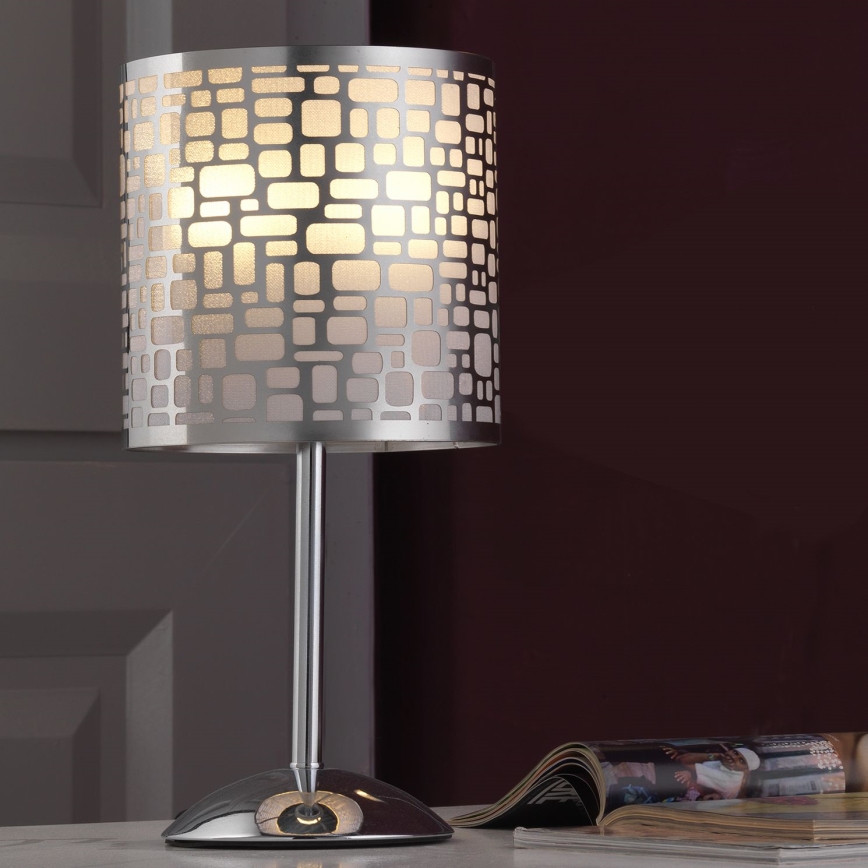 ONLI - Bordlampe BRUCE 1xE27/15W/230V 40 cm mat krom