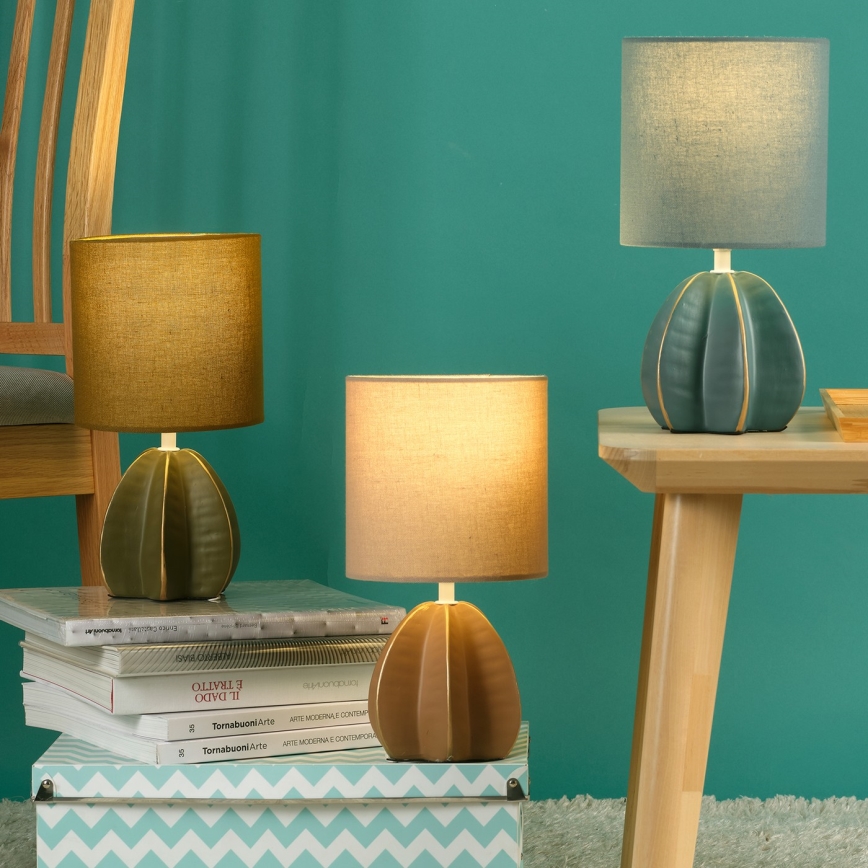 ONLI - Bordlampe CARAMBOLA 1xE14/6W/230V beige/brun