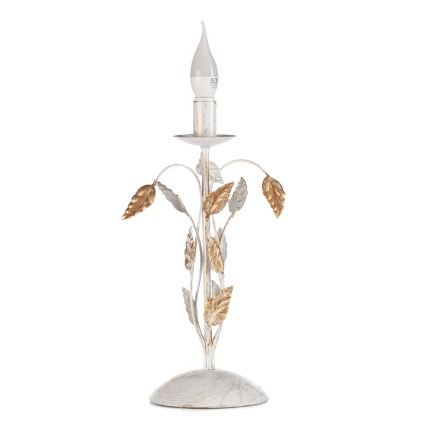 ONLI - Bordlampe COLLANA 1xE14/6W/230V 40 cm hvid