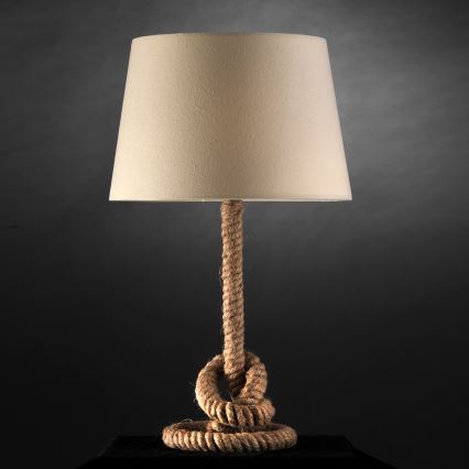 ONLI - Bordlampe CORDA 1xE27/22W/230V 50 cm beige