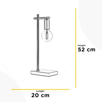 ONLI - Bordlampe CROSS 1xE27/22W/230V 52 cm