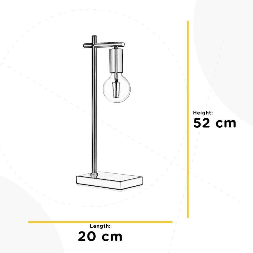 ONLI - Bordlampe CROSS 1xE27/22W/230V 52 cm