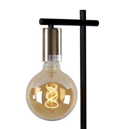 ONLI - Bordlampe CROSS 1xE27/22W/230V sort/messing