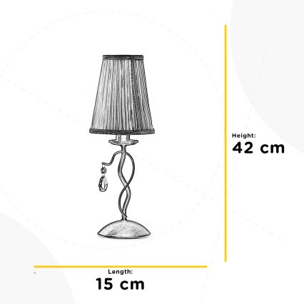 ONLI - Bordlampe DELIA 1xE14/6W/230V 42 cm