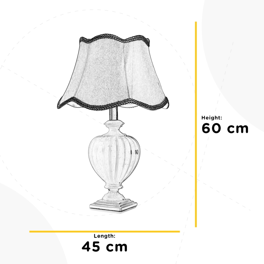 ONLI - Bordlampe DESY 1xE27/22W/230V 60 cm