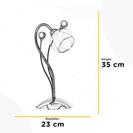 ONLI - Bordlampe DIAMANTE 1xE14/6W/230V 35 cm