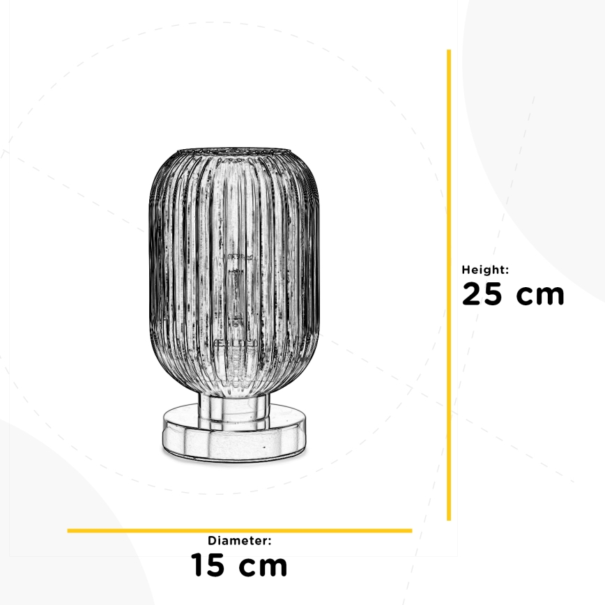 ONLI - Bordlampe DOROTY 1xE27/22W/230V blå/guldfarvet