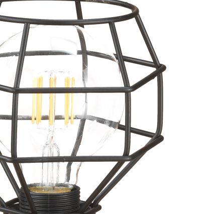 ONLI - Bordlampe EDDERKOP 1xE27/15W/230V 23 cm sort/brun