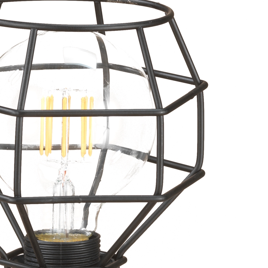ONLI - Bordlampe EDDERKOP 1xE27/15W/230V 23 cm sort/brun