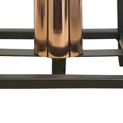 ONLI - Bordlampe FLOKI 1xE27/15W/230V 20 cm sort/kobber