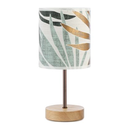 ONLI - Bordlampe FLORA 1xE27/22W/230V 28 cm grøn/guldfarvet