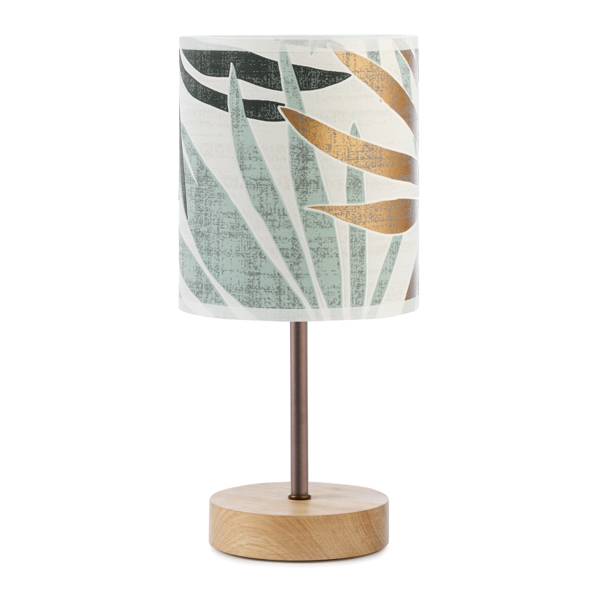 ONLI - Bordlampe FLORA 1xE27/22W/230V 28 cm grøn/guldfarvet