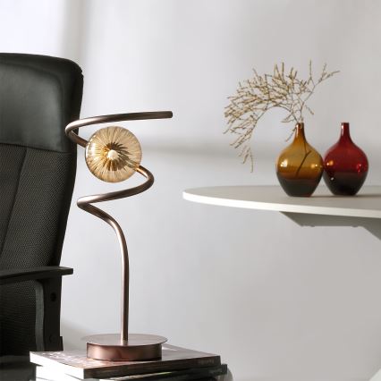 ONLI - Bordlampe FRIDA 1xG9/10W/230V 42 cm kobber