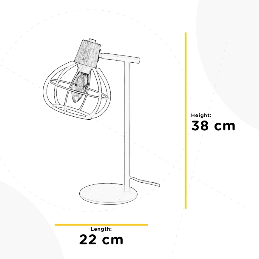 ONLI - Bordlampe GINGER 1xE14/6W/230V
