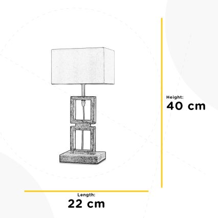 ONLI - Bordlampe KISAR 1xE27/22W/230V