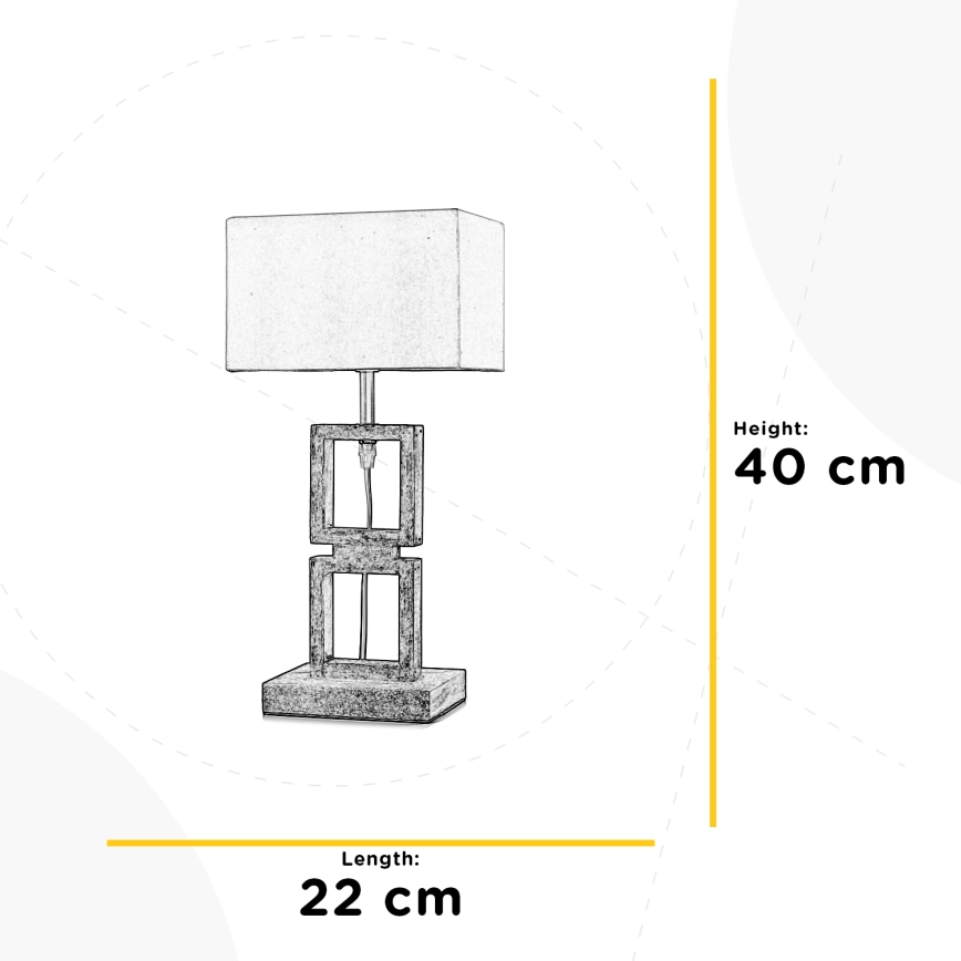 ONLI - Bordlampe KISAR 1xE27/22W/230V