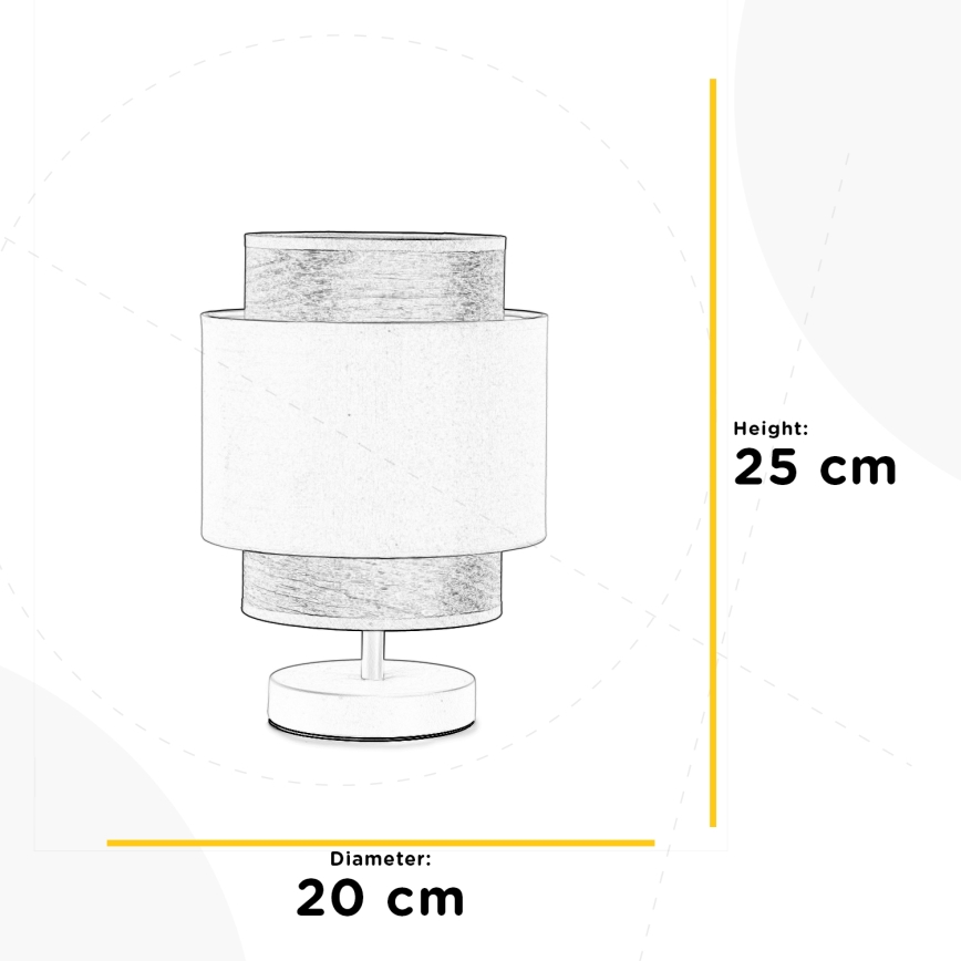 ONLI - Bordlampe LICIA 1xE27/22W/230V
