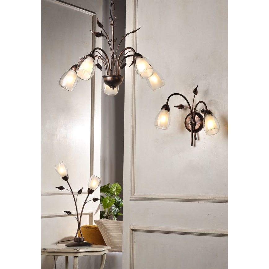 ONLI - Bordlampe LILIANA 2xE14/6W/230V 60 cm