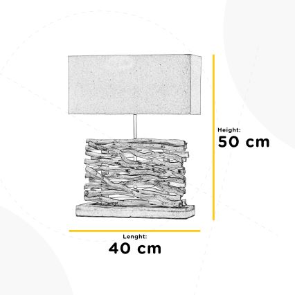 ONLI - Bordlampe MARICA 1xE27/22W/230V 50 cm
