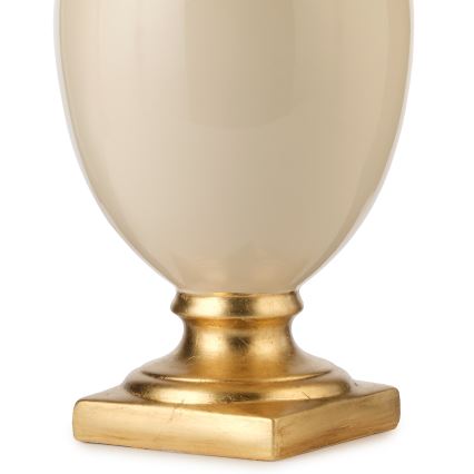 ONLI - Bordlampe MOZART 1xE27/22W/230V beige/guldfarvet 75 cm