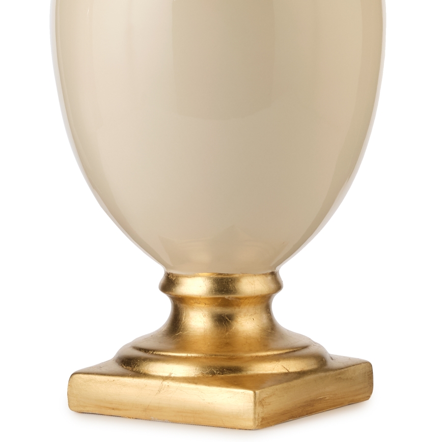 ONLI - Bordlampe MOZART 1xE27/22W/230V beige/guldfarvet 75 cm