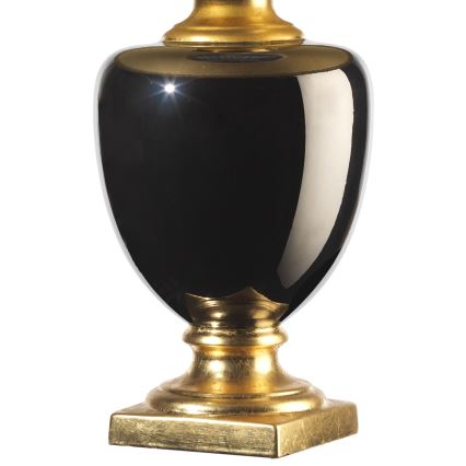 ONLI - Bordlampe MOZART 1xE27/22W/230V sort/guld 75 cm
