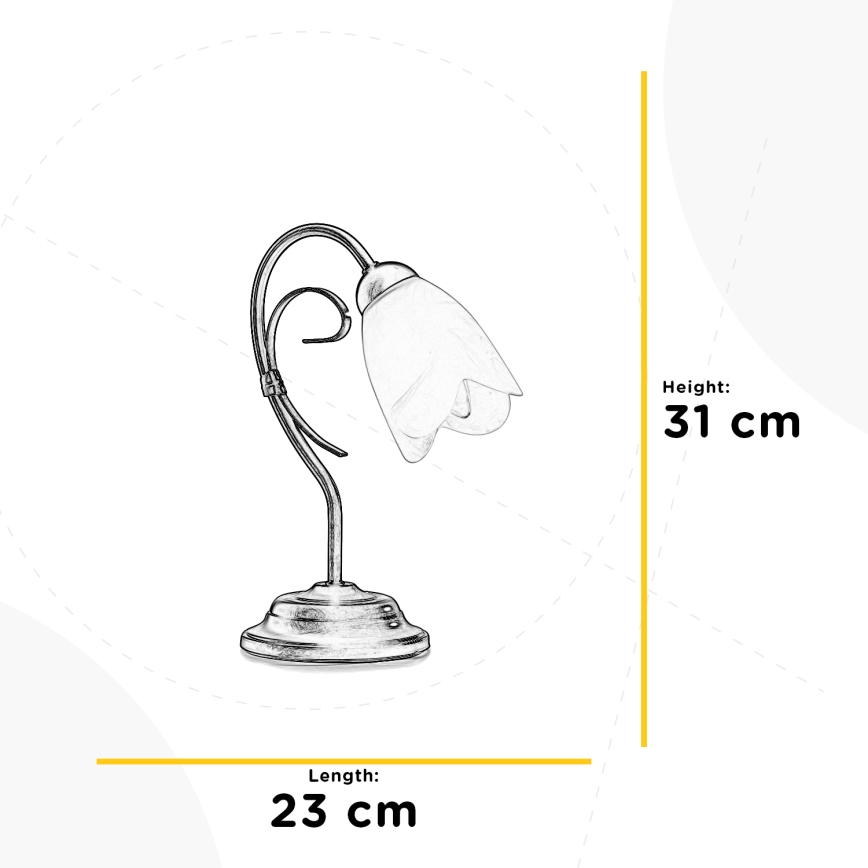 ONLI - Bordlampe ODINO 1xE14/6W/230V 30 cm