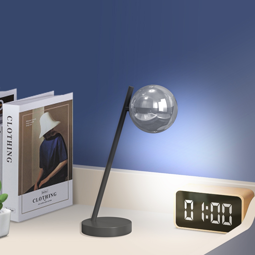 ONLI - Bordlampe PALOMA 1xG9/10W/230V 38,5 cm sort/røget