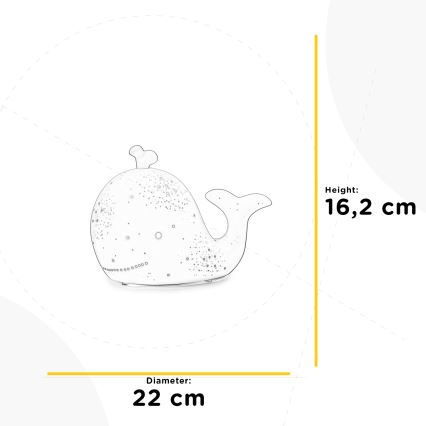 ONLI - Bordlampe PORCELLANA 1xE14/6W/230V 16,2 cm hval