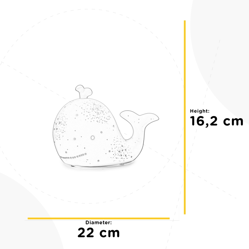 ONLI - Bordlampe PORCELLANA 1xE14/6W/230V 16,2 cm hval
