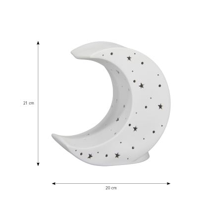 ONLI - Bordlampe PORCELLANA 1xE14/6W/230V 21 cm måne