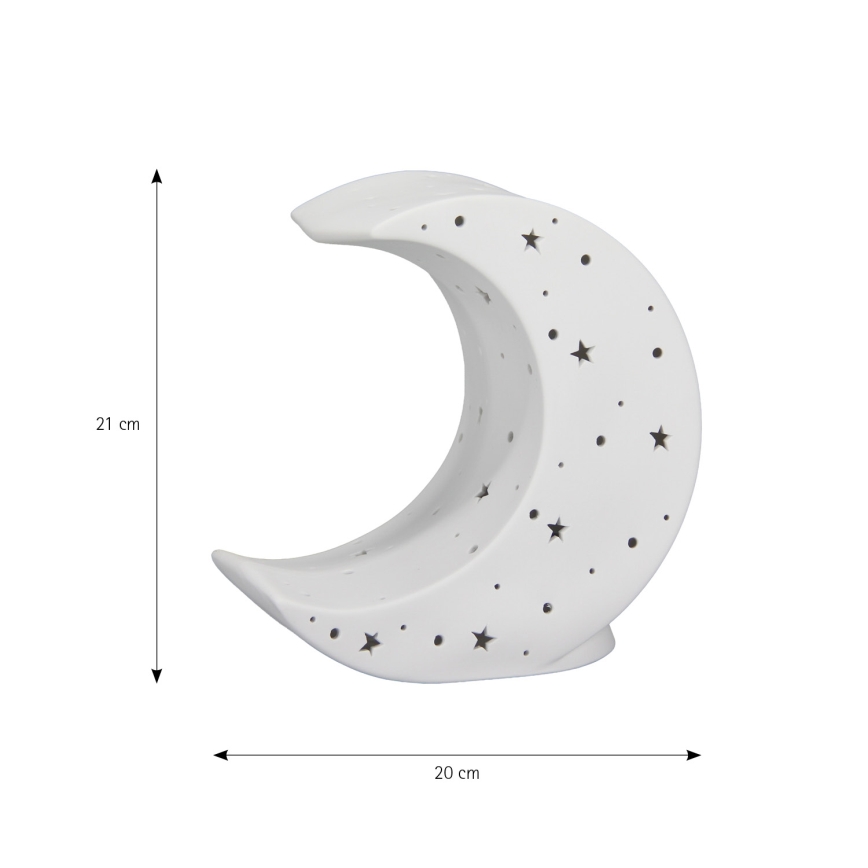 ONLI - Bordlampe PORCELLANA 1xE14/6W/230V 21 cm måne