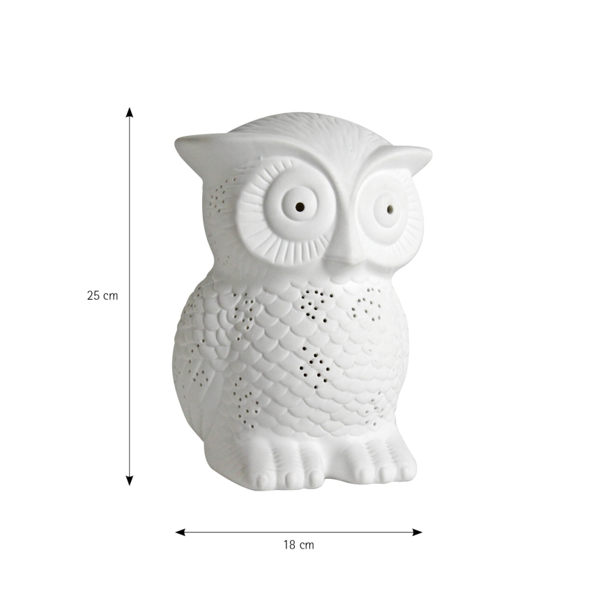 ONLI - Bordlampe PORCELLANA 1xE14/6W/230V 25 cm ugle