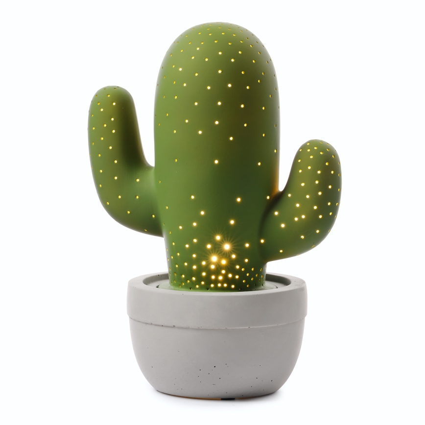 ONLI - Bordlampe PORCELLANA 1xE14/6W/230V 27 cm kaktus
