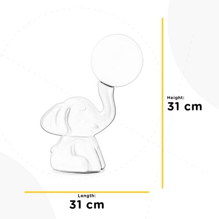 ONLI - Bordlampe PORCELLANA 1xG9/6W/230V 31 cm elfenben